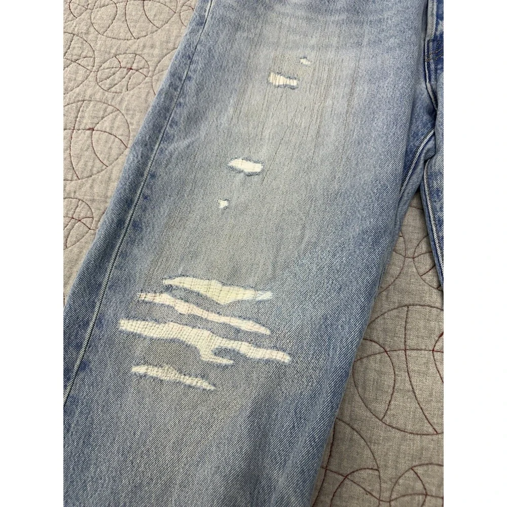 Levi's Premium‎ 501' 93 Pride Denim Jeans Men's 38x32 Blue Distressed Straight